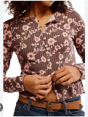 🆕 Women’s Free People Tilly Long-Sleeve Top. Size XL. NWT